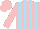 Silk - Pink, sky blue stripes