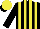 Silk - Black,yellow ,black ,yellow stripes,yellow cap,black peak