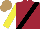 Silk - Maroon,black sash,yellow sleeves, light brown cap