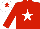 Silk - Red,white star,sleeves,red stars,white cap,red star