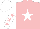 Silk - Pink, white star, white sleeves, pink stars,white quarters cap,peak
