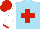 Silk - Sky blue,red cross,white sleeves,red cuffs,cap,red quarters
