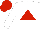 Silk - White, Red triangle, White Sleeves, Red Cap