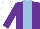 Silk - Purple, light blue stripe, white cap