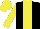 Silk - Black, yellow stripe, sleeves yellow, cap black