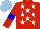 Silk - Red,white stars,sleeves,blue armbands, light blue cap