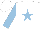 Silk - White, light blue star, sleeves white, cap light blue and white quartered