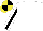 Silk - White, yellow and black stripe on white sleeves, yellow and black quartered cap