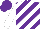 Silk - purple, white diagonal stripes, white sleeves, purple cap