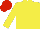 Silk - Yellow and red, yellow and red cap