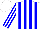 Silk - White body, blue striped, white arms, blue striped, white cap