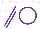 Silk - White, purple circle, white stripes on purple sleeves, white cap