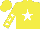 Silk - Yellow, white star, white stars on sleeves