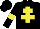Silk - Black, yellow cross of lorraine, armlets