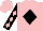 Silk - Pink, black diamond, hot pink horses head, pink diamonds on black sleeves