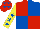 Silk - Red and royal blue (quartered), yellow sleeves, royal blue stars, red cap, royal blue stars