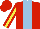 Silk - Red, lightblue stripe, red sleeves with yellow stripe, red cap