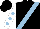 Silk - Black, light blue sash, light blue spots on white sleeves