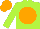 Silk - Lime green, orange disc, cap