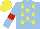 Silk - Light blue, yellow stars, red armlets, yellow cap