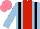 Silk - Light blue,red stripe,black braces, salmon cap