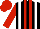 Silk - Black, red stripes, white braces,red sleeves,cap