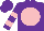 Silk - Purple, pink disc, purple sleeves, pink hoops, purple cap