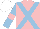 Silk - Pink, light blue cross sashes, light blue sleeves, pink armlets, white cap