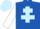 Silk - Royal Blue, Light Blue Cross of Lorraine, White sleeves, Light Blue cap