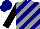 Silk - Navy, grey diagonal stripes, black sleeves, navy cap