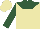 Silk - Beige, hunter green yoke, hunter green sleeves, beige cap