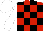 Silk - Red and black checks, white sleeve, cap red