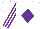 Silk - White, purple diamond, purple stripes on white sleeves