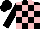 Silk - Black and pink blocks, '509' on back, black sleeves