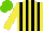 Silk - Yellow,black stripes,sleeves,yellow armlets,, light green cap