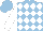 Silk - light blue, white diamonds, white sleeves, light blue cap