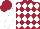 Silk - Maroon, white diamonds, white sleeves, maroon cap