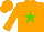 Silk - orange,light green star