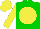 Silk - Green body, yellow disc, yellow arms, yellow cap