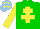 Silk - green, yellow cross of lorraine, yellow sleeves, yellow stars on light blue cap