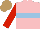 Silk - Pink, light blue hoop, red sleeves, light brown cap