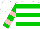 Silk - White, pink and green hoops, pink hoops on green sleeves