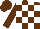 Silk - Brown and white blocks
