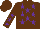 Silk - Brown,purple stars,brown sleeves,purple stars