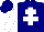 Silk - Navy, white cross of lorraine and sleeves