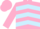 Silk - Pink and Light Blue chevrons, Pink sleeves and cap