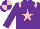 Silk - purple, pink star and epaulettes, quartered cap