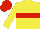 Silk - Yellow, red hoop, yellow sleeves, red cap