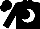 Silk - Black, orange howling wolf on white moon, black slvs