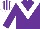 Silk - Purple, white chevron, purple sleeves, striped cap